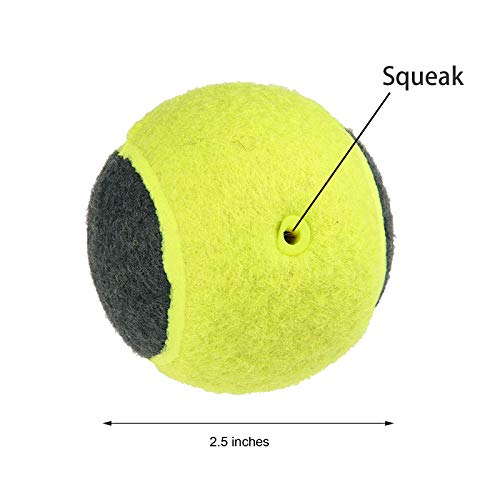 SKIPDAWG - Pelotas de tenis para perro, compatible con lanzador de pelotas de tenis para perro, juguete no tóxico, material de fieltro, juguete para perros de 2.5 pulgadas, 4 unidades