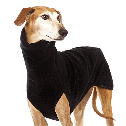 SKJH Ropa para Mascotas de Cuello Alto, Adecuada para Abrigos para Perros de tamaño Mediano y Grande, suéteres para Perros al Aire Libre para Mantenerse Calientes en Invierno Black-XXL