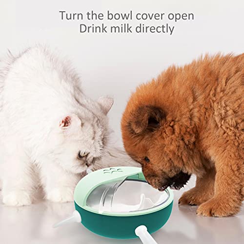 Skrskr Alimentador de Silicona para Cachorros de 180 ml, alimentador de Leche biónico con múltiples pezones, Dispositivo de alimentación automática para Mascotas para Gatitos, Cachorros, Conejos