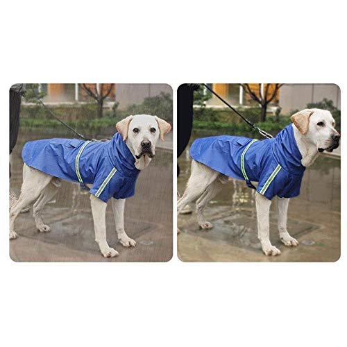 Skyeye - Chubasquero impermeable para perros, impermeable y transpirable (5XL) azul 4XL