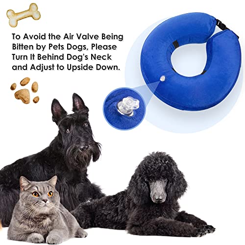 SlowTon Collar de recuperación Inflable para Perros, Collar Inflable para Perros Soft Pet Recovery con Hebilla Ajustable, Grande