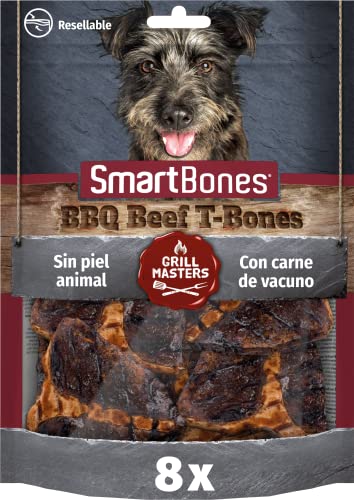 SmartBones -Snack masticable para Perros Grill Masters T-Bone, 8 Piezas