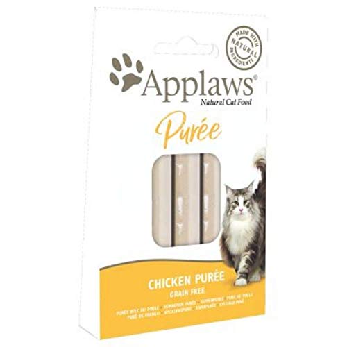 Snack Applaws para Gato De Textura Suave y Ligera - Atún o Pollo | 5 Cajas x 8 Unidades x 7 gr | Animalujos (Pollo, 5 Cajas x 8 unds x 7 gr)