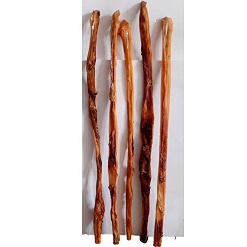 Snack Perros Grandes Caravaca de Ternera 70 cm Aprox - Deshidratada sin aditivos ni conservantes - 5 Unidades Natural 100% | ANIMALUJOS