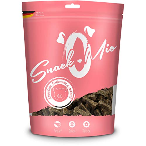 SnackOMio snacks crujientes de cerdo - Premium masticable para perros, 125g