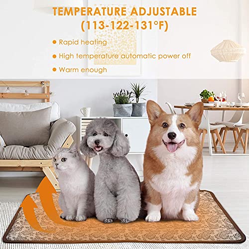 SOFIL Manta Electrica Caliente para Perros,Almohadilla Termica para Perros y Gatos,Manta para Mascota con 3 Niveles Disponibles de Temperatura,50 * 70cm