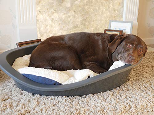 Sonny Classic Plastic Dog Bed 80 Graphite