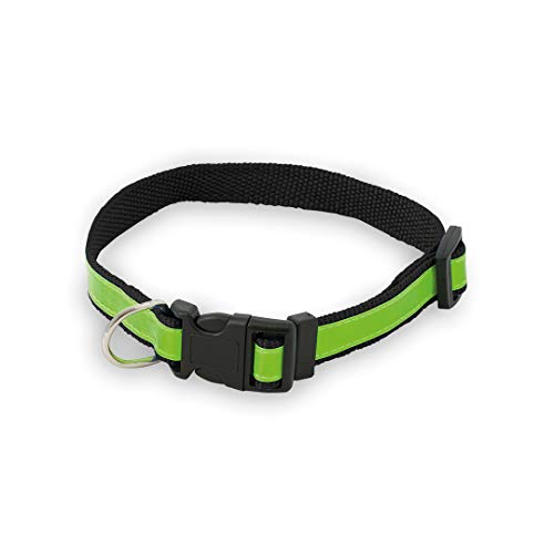 SUDEPETS Collar para Perros Reflectante con dispensador Bolsas cacas - Collares Ajustables para Perros pequeños ,medianos y Grandes