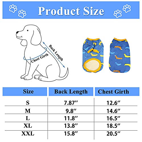 Suéter con Capucha para Perros, Ropa de Invierno para Cachorros de Perros pequeños y medianos de Forro Polar, Abrigo para Mascotas (s)