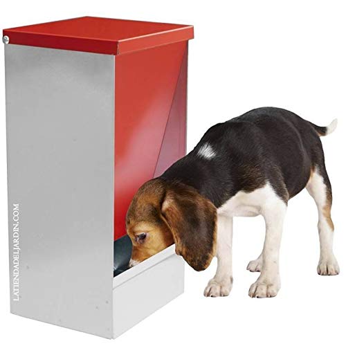 Suinga. TOLVA COMEDERO 31 x 26 x 61 cm para almacenar Comida Fresca y Seca. Diseñada para Perros, Gatos y Otras Mascotas.