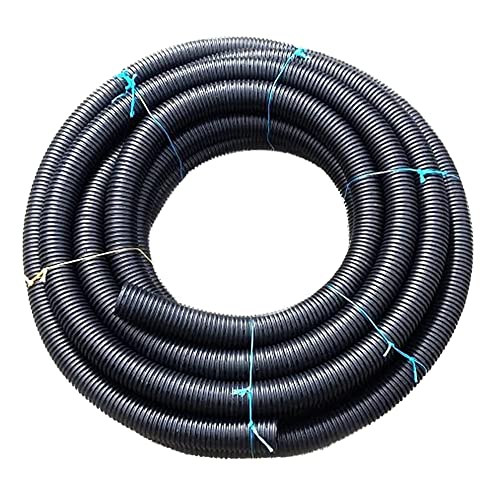 SunGrow Split Wire Loom Tubing, Secure Wires from Rabbits, Cats, and other pets, Open Cable Manager, Made from Corrugated Plastic pipe, 20-feet Long