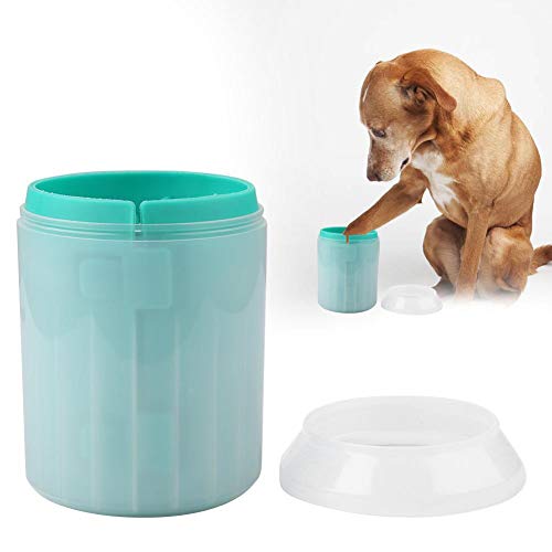Taza de limpiador de pata de perro, 3 colores extraíble personalizada duradera taza de cepillo de limpieza para mascotas para mascota perro cachorro gato herramienta de taza de limpieza de pies(#3)