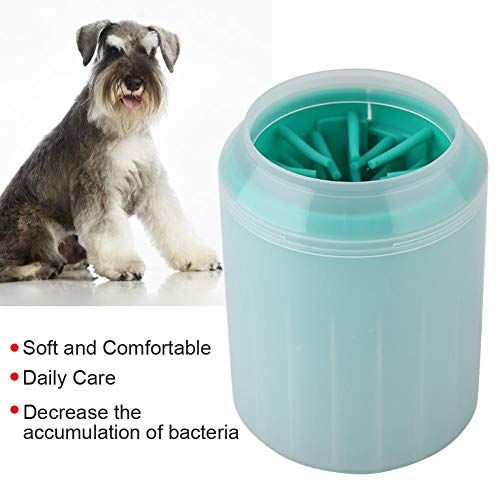Taza de limpiador de pata de perro, 3 colores extraíble personalizada duradera taza de cepillo de limpieza para mascotas para mascota perro cachorro gato herramienta de taza de limpieza de pies(#3)