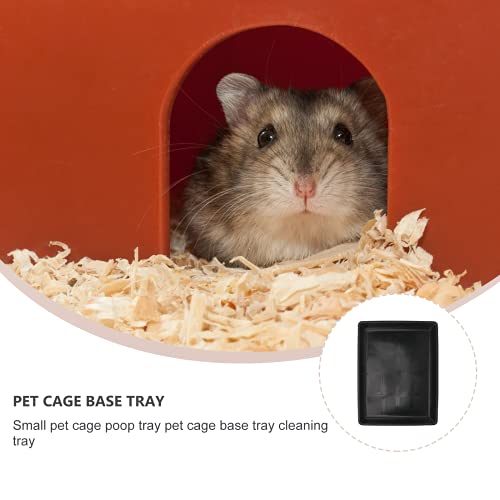 TEHAUX Pet Poop- 1 bandeja de plástico para jaula de mascotas, para gatos, perros, conejos, jaulas, jaulas, accesorios