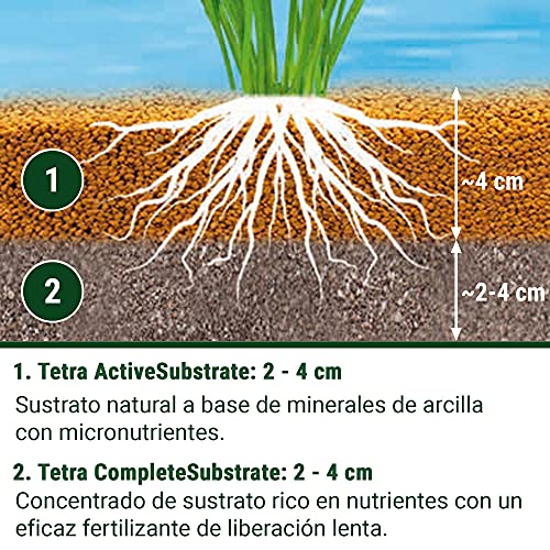 Tetra ActiveSubstrate (suelo natural de minerales de arcilla neutros al agua, alternativa a las piñas de acuario)