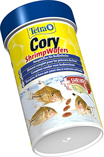 Tetra Cory ShrimpWafers (alimento principal para peces que comen el suelo con 10 % de glúteos) diferentes tamaños