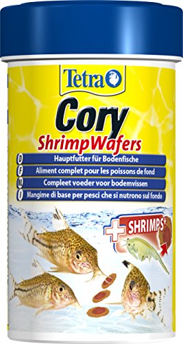 Tetra Cory ShrimpWafers (alimento principal para peces que comen el suelo con 10 % de glúteos) diferentes tamaños