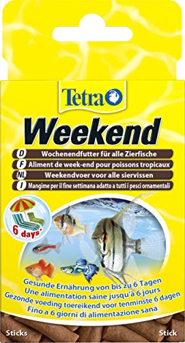 tetraetilo Amin Weekend Semana Forro (compacto Forro Sticks para la Alimentación de todos los peces ornamentales Fin de semana o a través de número de años de la Ausencia hasta 6 días), 20 unidades)
