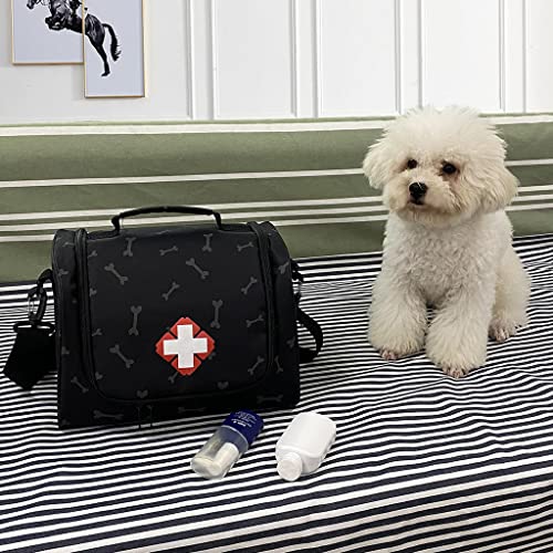 TISHITA Botiquín de Primeros Auxilios para Mascotas, botiquín de Primeros Auxilios para Perros y Gatos, botiquín de Emergencia para Perros para el hogar, Impresión ósea