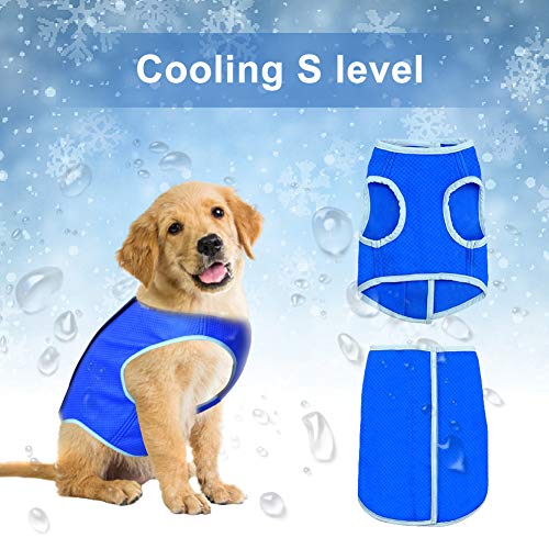 Toulifly Warmiehomy Chaleco de Refrigeración para Perros pequeños y medianos, Abrigo De Enfriamiento Transpirable Al Aire Libre Anti-Calor Chaqueta Chaleco Refrescante Perro (M)