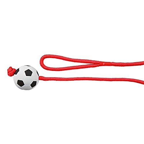 TRIXIE Pelota Fútbol con Cuerda para Perros