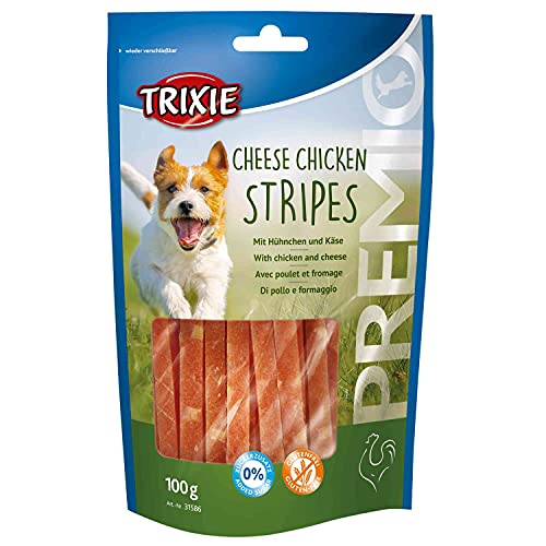 TRIXIE Snack PREMIO, Chicken & Cheese Stripes, 100 g, Perro