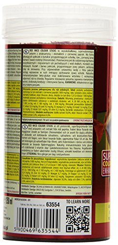 Tropical Red Mico Colour Sticks - Gusanos liofilizados (250 ml)