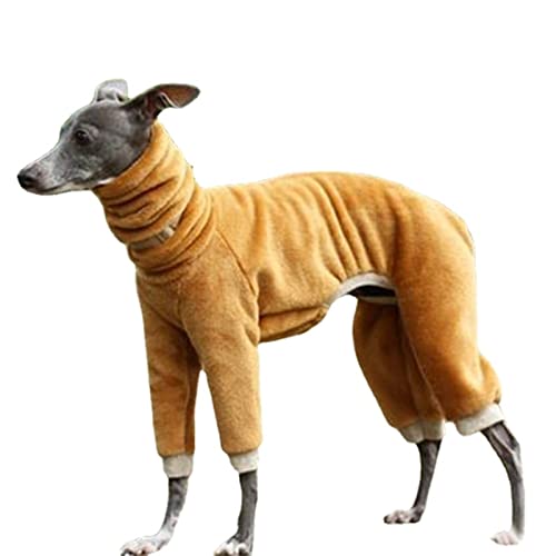 TTCI-RR Ropa Mascotas Ropa de perro medio y grande otoño invierno polar vellón cálido perro ropa doberman galgokhound whippet perro ropa accesorios for perros (Color : AMARILLO, Size : L)