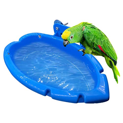 Twinkling Cuenco para bañera, dispensador de pájaros, jaula, accesorio para periquitos, bañera para pájaros, periquitos y cacatúas.