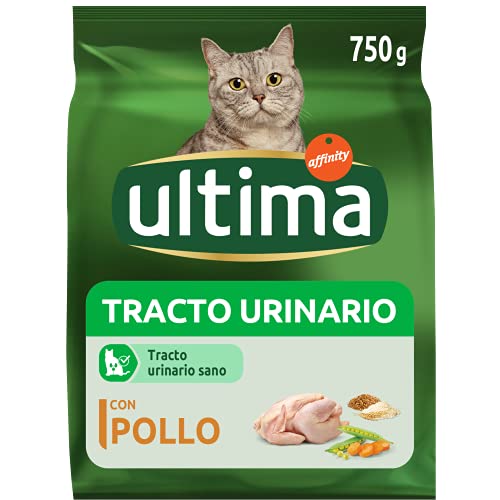 ultima Pienso para Gatos con Problemas del tracto urinario: Pack de 5 x 750 g - Total: 3,75 kg