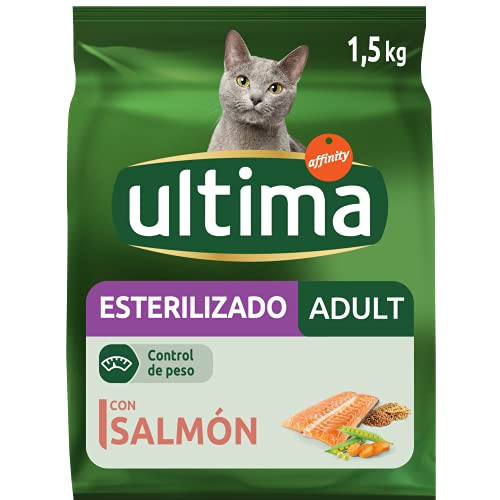 ultima Pienso para Gatos Esterilizados Adultos con Salmón - 1.5 kg
