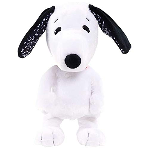 Uniquelove Lovely Puppy Dog Peluches Teddy Dog Rag Doll Cute Trompeta Simulación Animal Doll Peluches de Peluche Peluche Juguetes para bebés - Blanco y Negro