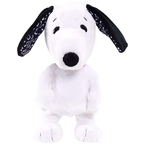 Uniquelove Lovely Puppy Dog Peluches Teddy Dog Rag Doll Cute Trompeta Simulación Animal Doll Peluches de Peluche Peluche Juguetes para bebés - Blanco y Negro