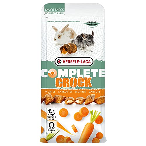 Versele-Laga Complete Crock Zanahoria 50 gr | Snack para roedores | Golosina para Conejos
