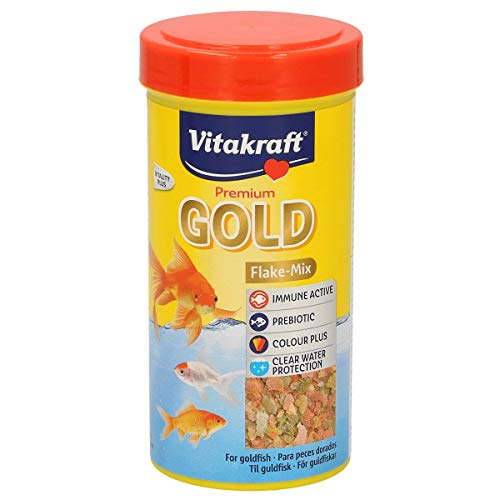 Vitakraft - Premium Gold Flake Mix, Alimento para Peces de Agua Fría - 40 g
