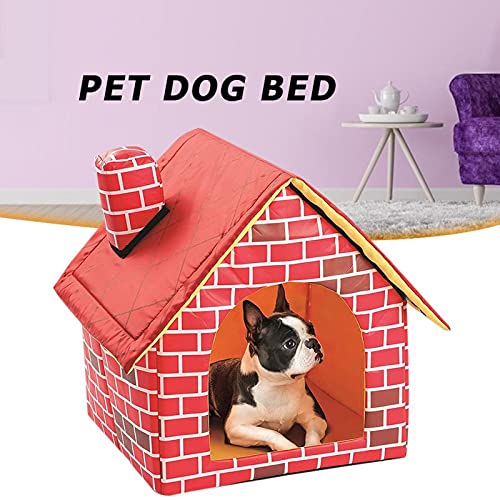 WERTY Casa de Perro de diseño Delicado, casa de Perro Plegable, pequeña Huella, Cama para Mascotas, Tienda de campaña para Gatos, Perrera, Accesorio para Perros de Viaje