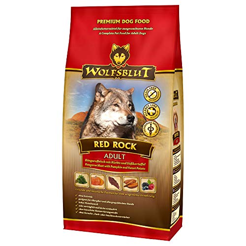 Wolfsblut Red Rock, Alimento Deshidratado para Perro, Sabor Canguro y Calabaza-15 kg