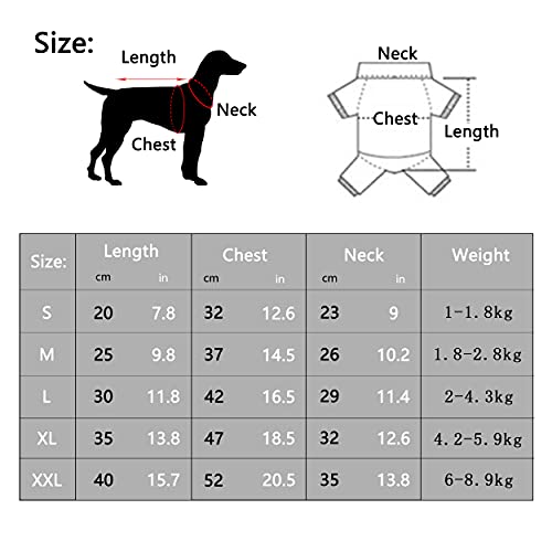 YAODHAOD Camiseta de algodón a rayas para perro, ropa de mascota para cachorro, camiseta transpirable y elástica para perros pequeños y medianos (2 unidades) XXL, Hellgrün + gris