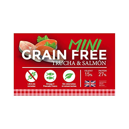 YERBERO Nature Razas Mini Grain Free Salmon, alimento sin Cereales para Perros de Razas Mini 3kg