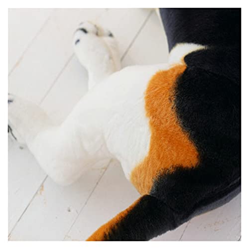 YHMY2020 Beagle Perro Juguete Realista Relleno Animales Perro Peluche Juguetes Regalo para la decoración del hogar Tienda de Mascotas Promotion Mascot (Color : Stand, Height : 40cm)