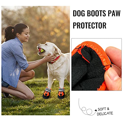 Yonphy - Botas de protección para perros, antideslizantes, con velcro reflectantes, resistentes al desgaste (XXL)