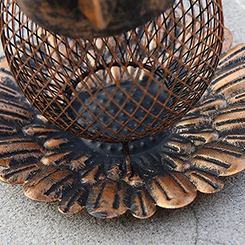 YUPVM Nueva lámpara colgante de hierro forjado con búhos y pájaros, comedor, para jardín, patio trasero, decoración de jaula de pájaros, accesorios de regalo