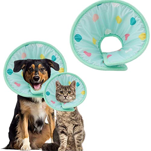 YWRD Collar Isabelino Perro Collar Isabelino Inflable Perros Gato Collares Cono Los Perros Collar Protector de Ajustable Mascotas Cono S