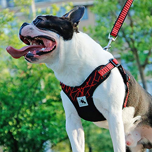 YXDZ Arnés Deportivo para Perros Reflectantes para Perros medianos Grandes Pitbull Bulldog Entrenamiento para Perros al Aire Libre Arneses para Caminar Chaleco de Seguridad
