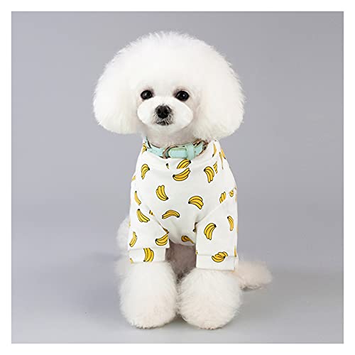 Z-Y Perro ​Ropa Linda ropa pequeña para perros dulce mascota perro mono pijama para perros pequeños gatos chihuahua perrito mono prender ropa (Color : Banana, Size : XXL)