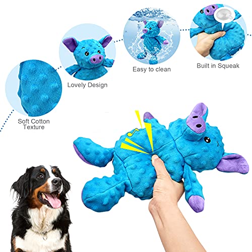 ZB ZealBoom Juguetes interactivos para perros de perros, juguetes de peluche, juguetes para matar para perros pequeños, medianos y grandes