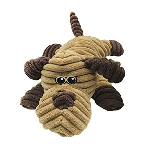 ZHOUBAA Lindo juguete de peluche de peluche, adorable juguete esponjoso Plushies para mascotas y gatos, cachorro, lindo, cerdo de ganado, muñeca de peluche chirriante interactivo mordedura de cerdo* S
