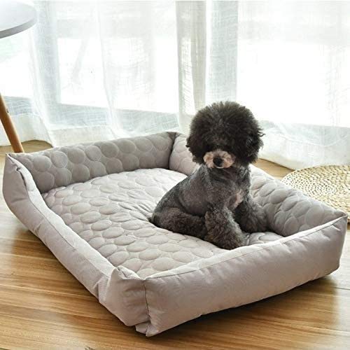 ZHXY Cama para Mascotas Summer Dog Cat Bed Pet Cool Mat Cold Pet House Puppy Sleeping Cojín para colchón Enfriador de Perro Mediano Grande