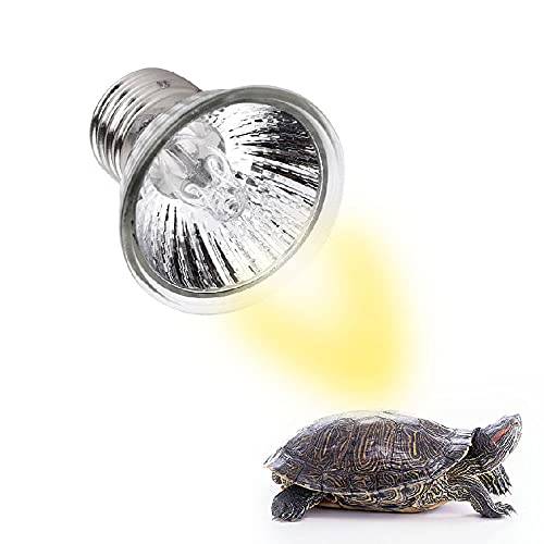 2 bombillas calefactoras para reptiles, E27 UVA UVB de espectro completo lámpara de confusión para tomar el sol luz térmica para acuarios de serpiente lagartos reptiles acuáticos y anfibios (50 W)
