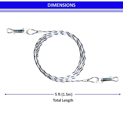 2 cadenas de perro de 1.5 m para el exterior de cable de amarre para perros, espiral de acero reflectante, accesorios para perros (solo cable, 2 x 1.5 m (azul)
